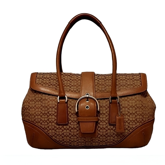 Coach Handbags - Coach Ashley Soho Signature Buckle Flap Shoulder Bag No. 6821